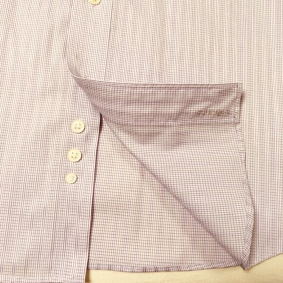 Joseph & Feiss 3X light purple striped long-sleeve button up shirt - Picture 8 of 8